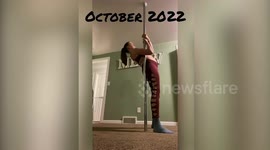 Mum-to-be trolled by strangers after pole dancing just hours before giving birth