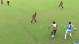 Brazilian soccer player scores wonder goal in Cambodia’s second tier
