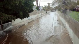 Water floods Los Angeles amid historic storm