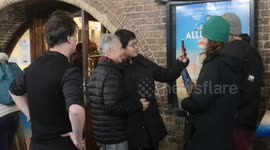 'Star Trek' legend George Takei seen leaving after his performance in London play