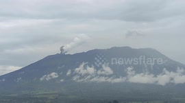 Marapi volcano, Indonesia, erupts