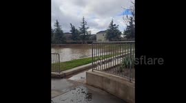 US: Heavy Rains From Atmospheric River Brings Flooding In Merced, California
