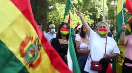 Protests in Cochabamba, Bolivia in defense of democracy