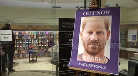 Newly-released Prince Harry SPARE memoir went on sale at Waterstones Piccadilly in London