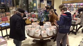 Newly-released Prince Harry SPARE memoir went on sale at Waterstones Piccadilly in London