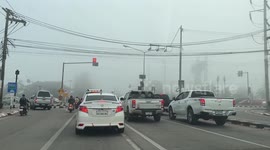 Thick fog reduces visibility causing flight cancellations across northeast Thailand