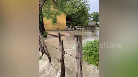 Floods swamp homes amid heavy rain in Cambodia