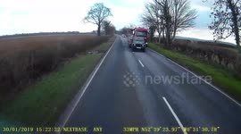 Hit and Run Mini Truck Collides With A Mercedes Truck!