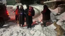 Indian army officials evacuate pregnant woman, get her admitted to health centre amid heavy snowfall in northern India