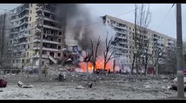 Residential building hit in Dnipro, Ukraine, as Russia launches missile attack