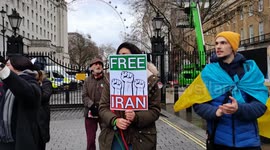 Protesters call on UK government to close Iranian embassy in London over execution of demonstrators