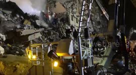 Dnipro missile attack: Rescuers continue to search through rubble