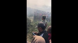 plane carrying 72 people including crew crashes in pokhra