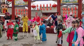 Folk Shehuo Performance in Xi 'an, China