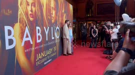Diego Calva and Margot Robbie attends Babylon Australian Premiere