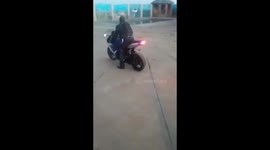 Motorbikes Burning Tyres on the Spot in Mpumalanga South Africa