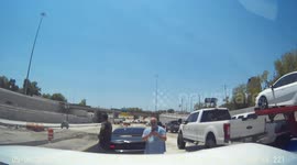 Accident: Driver Rear Ends Car On Highway!