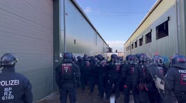 Confrontation between police and activists in Lützerath, Germany