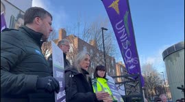 Ambulance service strike in London, UK
