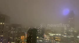 US: After Warm And Rainy Weather, Dense Fog Covers Sky In Minneapolis