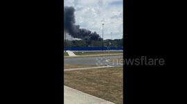 Massive fire rips through factory in Melbourne, Australia