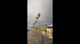 GOLD! End of Rainbow found after hurricane hits California on MLK