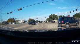 Car Violates Traffic Signal and T-Bones Another Vehicle