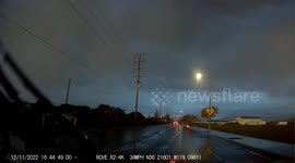 Lightning Strikes and Destroys Tree in California