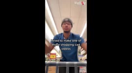 'Shopping Cart' trend teaches man that life isn't how it's shown in movies