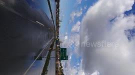 November 2021 Pacific Northwest floods Highway 1 Abbotsford BC Canada