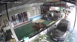 Homes shake when oil tanker explodes killing three people in Thailand