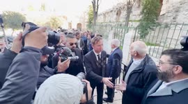 EU representative's visit to Al-Aqsa mosque seen as sign of support by Palestinians