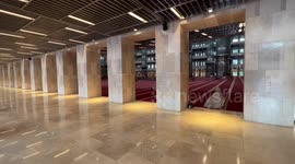 Istiqlal Mosque activity after pandemic stricting lifted up in Jakarta, Indonesia