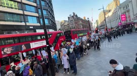Nurses protest outside the University College hospital, claps don’t pay the bills, now March to parliament square