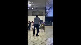 Granny's got moves: Break-dancing actor posing as elderly woman stars at wedding