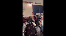 Woman surprises family with a baby seconds after announcing her pregnancy!