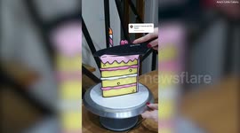 Baker creates stunning 2D cakes which look straight out of a cartoon