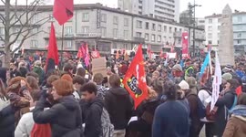 Thousands in France join national strike against Macron's pension reform