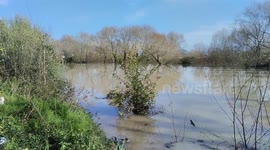 The heavy rains that hit Campania caused the Volturno river to rise and overflow, flooding the countryside and houses throughout the province of Caserta and Benevento.