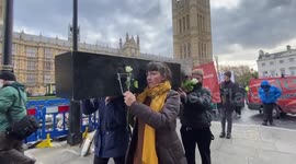 Londoners stage 'funeral march' for winter victims of energy prices