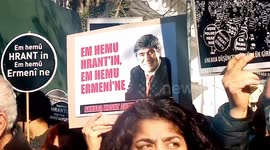 Memorial service for anniversary of murdered journalist Hrant Dink in Ankara, Turkey