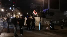 Iraqis celebrate Arabian Gulf Cup win by taking over Trafalgar Square in London