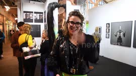 Interview Louise Te Poele talking about her unusual horse tail artwork that was at the O-68 gallery at the London Art Fair 2023