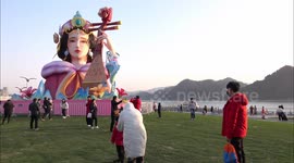 The 2023 New Year Lantern Festival Held In Yichang, China