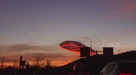 UFO-shaped cloud hovers over Turkey's Bursa