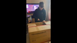 Grateful boy is moved to tears after suddenly seeing a PS5 under his new bedding