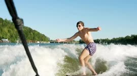 Wake Surfing Wipeout