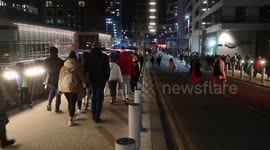 The Winter Lights festival in Canary Wharf proves to be a smash hit with huge crowds of people attending to see the light artworks