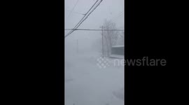 Hokkaido, Japan slammed by heavy snow, whiteout conditions