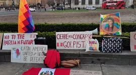 Protest: Peru demands that President Martin Vizcarra be reinstated elected by thepeople, London, UK